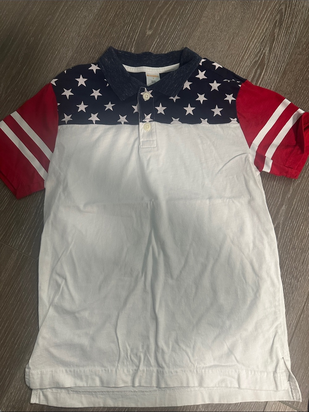 Gymboree Red, White & Navy Star Polo Set